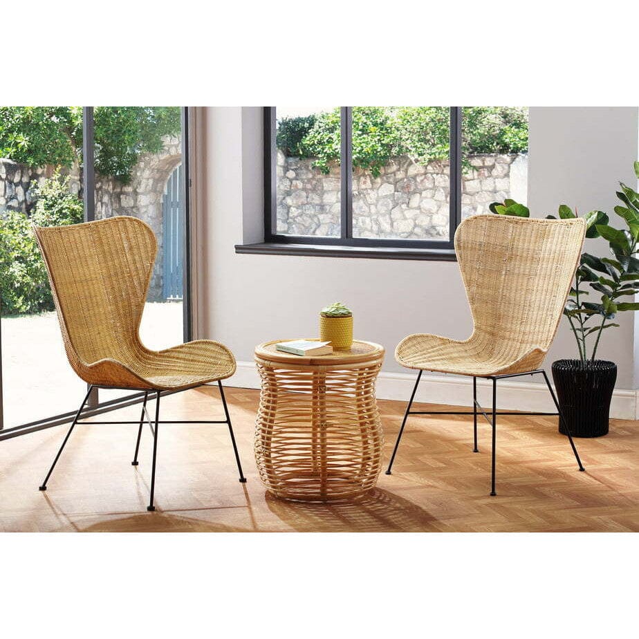 Natural Rattan Porto Wing Dining Chair