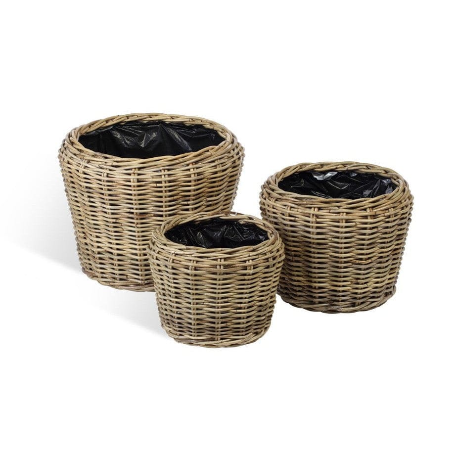 Set of 3 Lined Plant Baskets