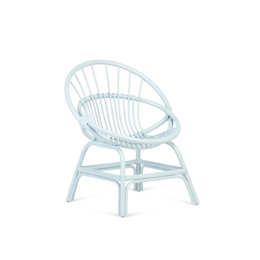 Rattan Moon Chair in Sky Blue or Pink