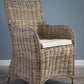 Donna Natural Wicker Rattan Garden Armchair