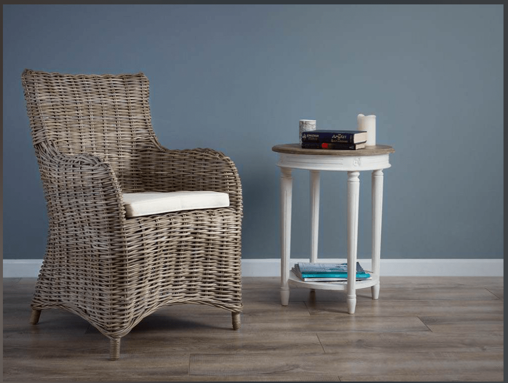 Donna Natural Wicker Rattan Garden Armchair