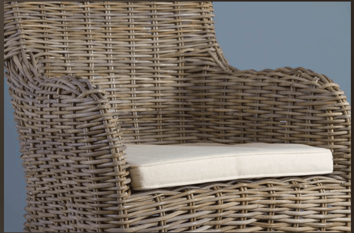 Donna Natural Wicker Rattan Garden Armchair