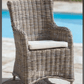 Donna Natural Wicker Rattan Garden Armchair