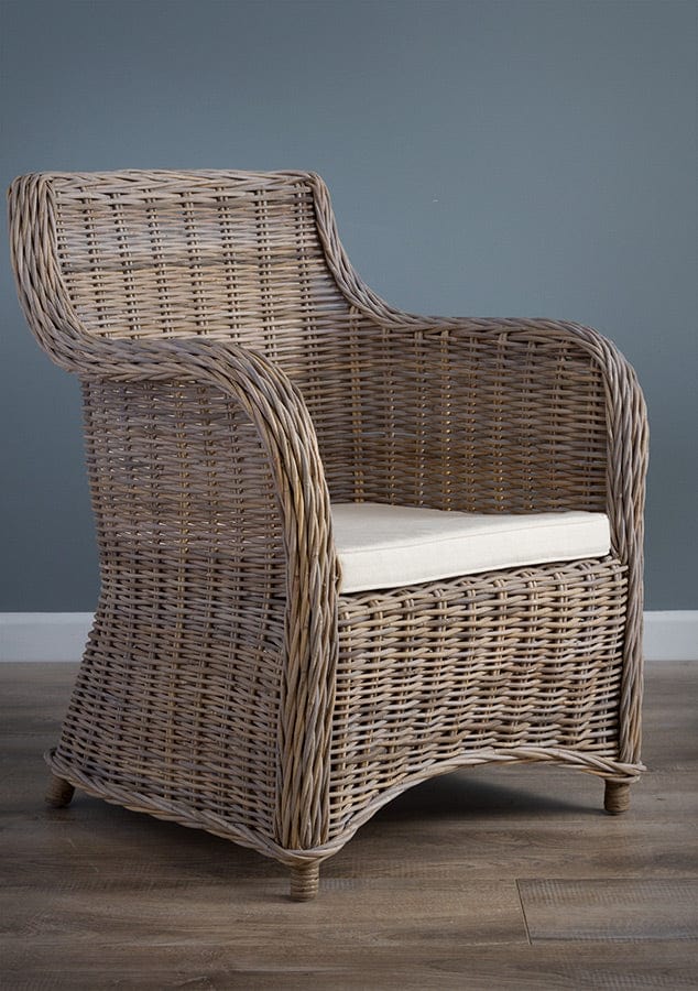 Isabella Natural Wicker Rattan Armchair