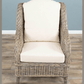 Jumo Natural Wicker Armchairs and Footstool Set