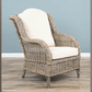 Jumo Natural Wicker Armchairs and Footstool Set