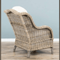 Jumo Natural Wicker Armchairs and Footstool Set