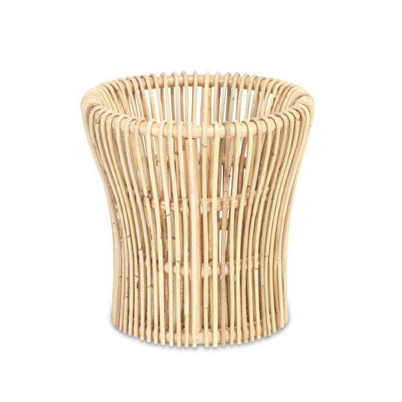 Set of 2 Natural Rattan Plant Baskets