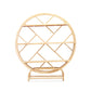 Natural Rattan Etagere, Round Standing 3 tier Bookcase