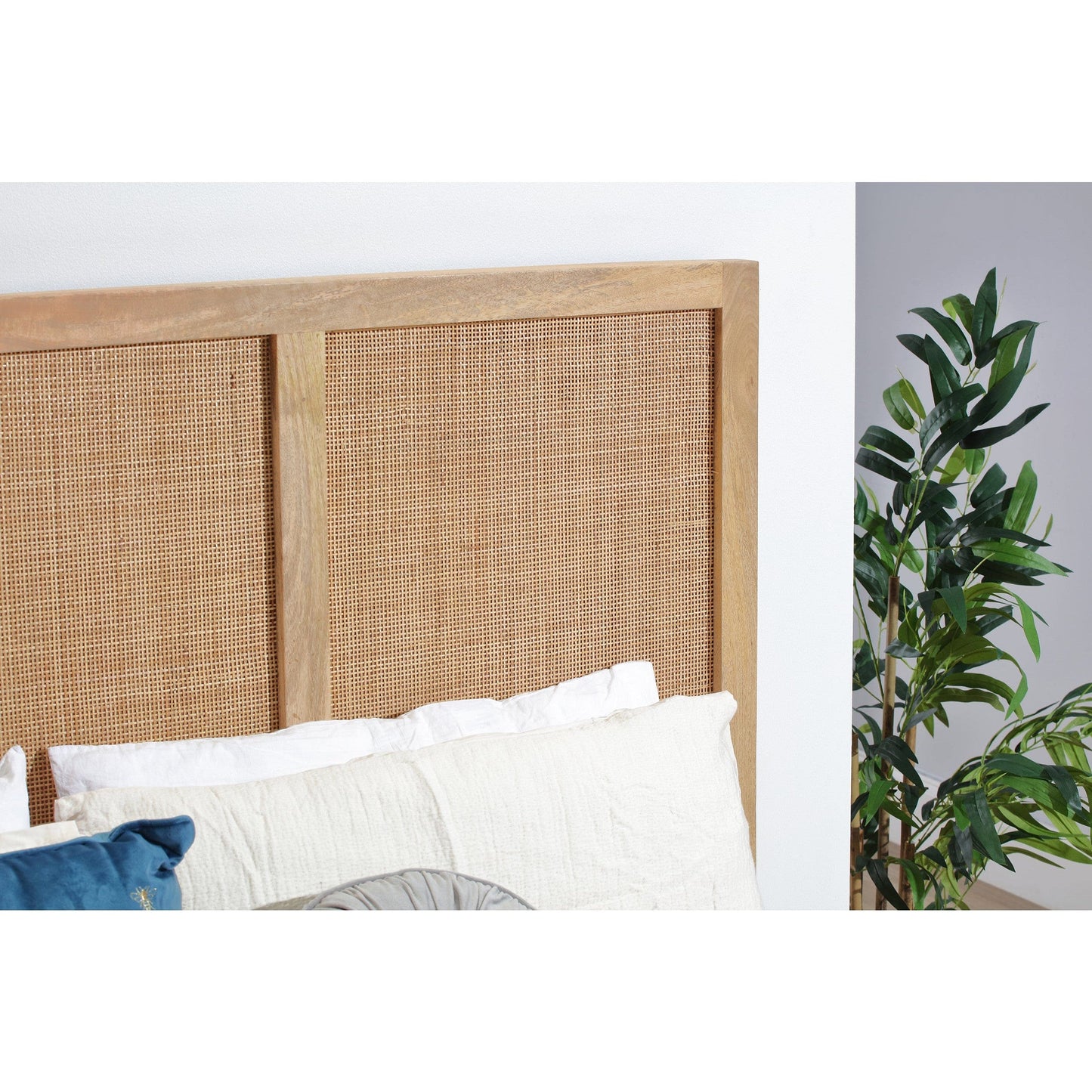 Venice Rattan & Wood Headboard in Natural