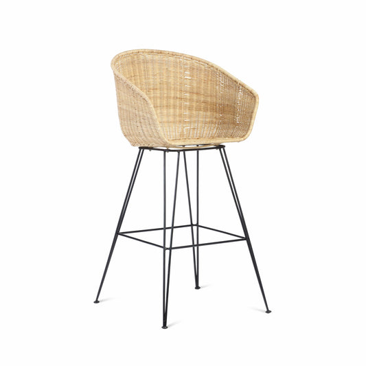 Natural Rattan Porto Bar Stool Chair