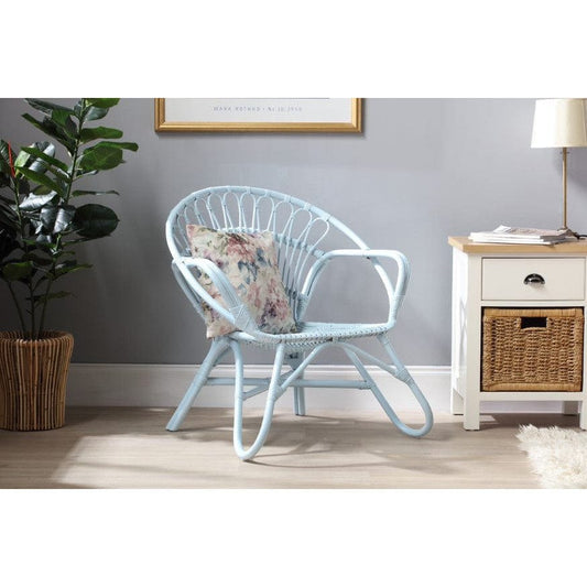 Nordic Rattan Chair - Blue or Pink