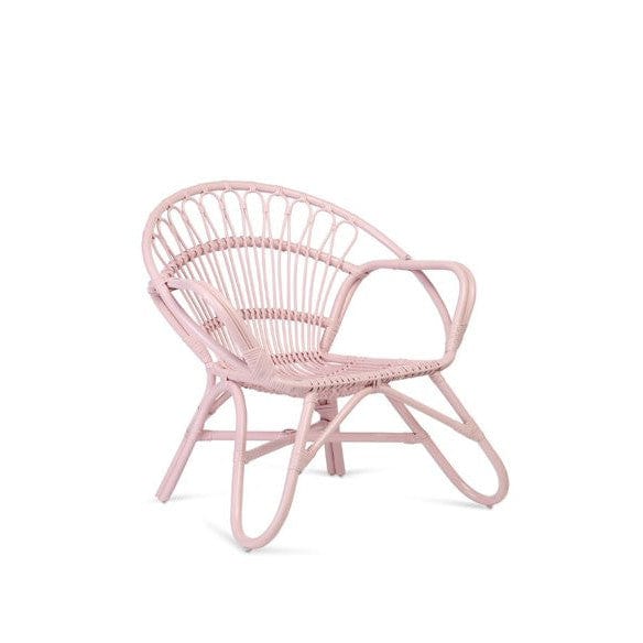 Nordic Rattan Chair - Blue or Pink