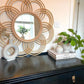 Natural Sunflower Rattan Mirror