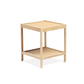 Manhattan Mango Wood and Cane Webbing Side Table in Natural