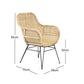 Natural Porto Rattan Occasional Chair