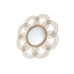 Natural Sunflower Rattan Mirror