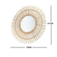 Natural Starburst Rattan Mirror