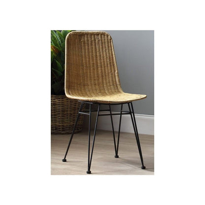 Porto Rattan Dining Chair - Natural or Black