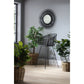 Black Starburst Rattan Mirror