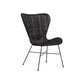 Black Rattan Porto Wing Dining Chair