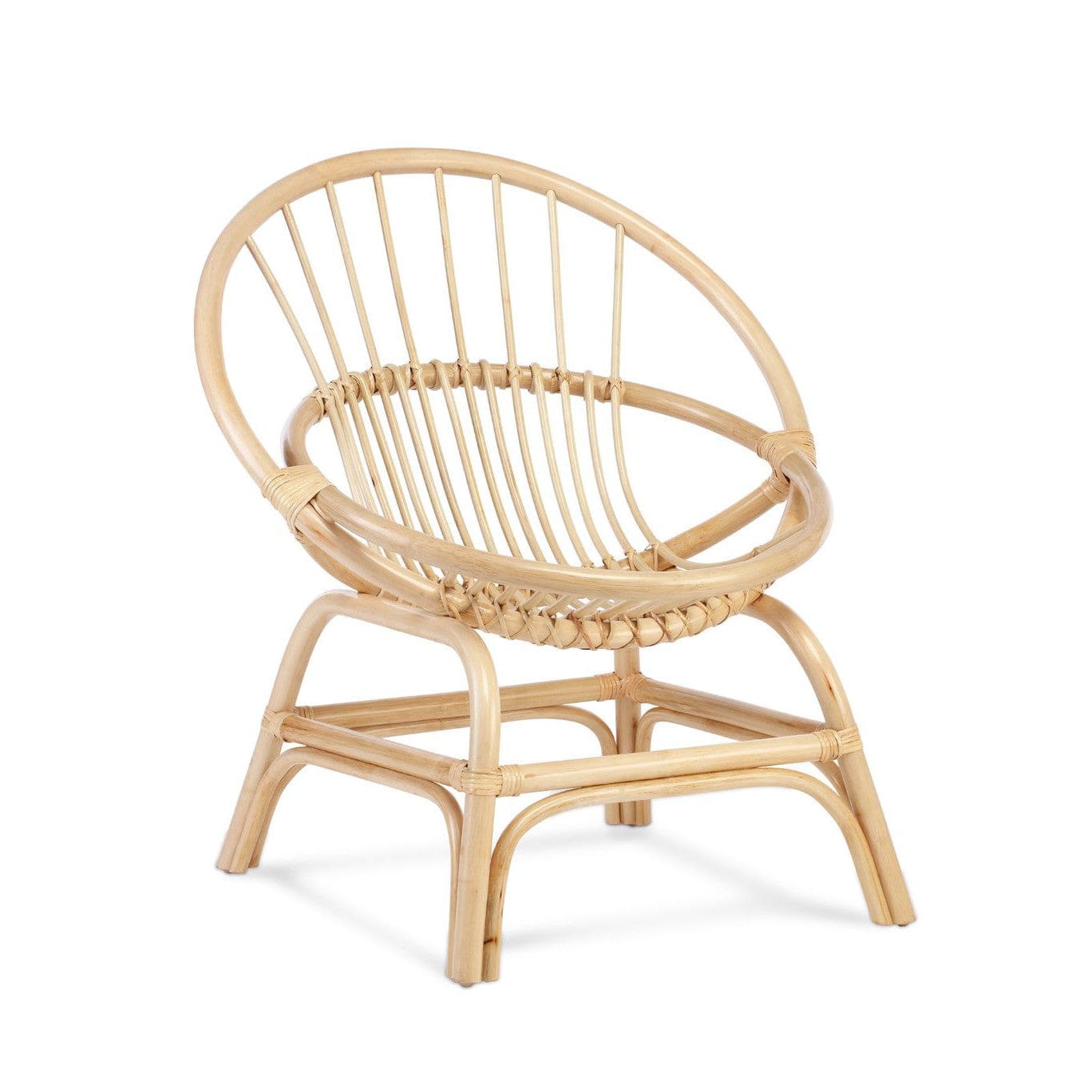 Rattan Moon Chair in Natural or Black