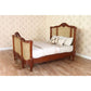 French Curved Rattan Bed Frame