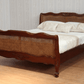 Louis French Cane Rattan Bed Frame - Wax