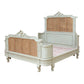 Antoinette French Rattan Bed Frame - Powder Blue