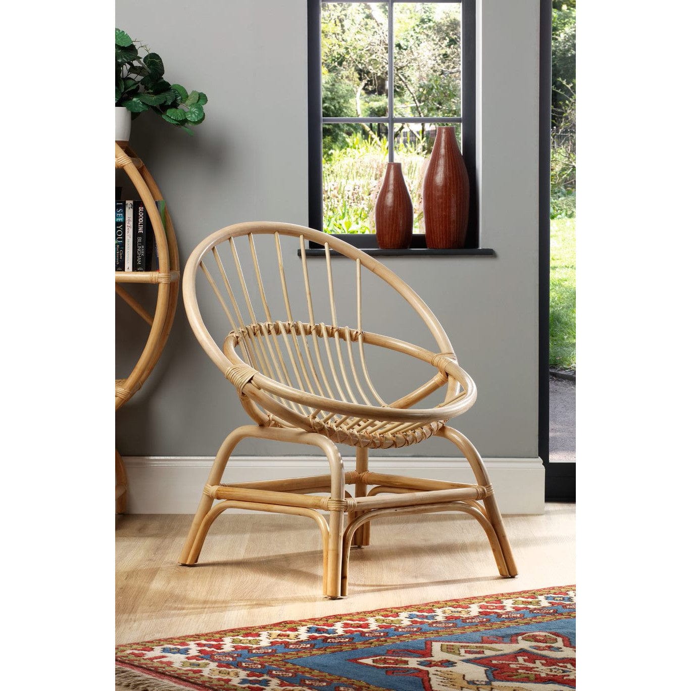 Rattan Moon Chair in Natural or Black