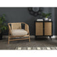 Seoul Natural Rattan Cane Armchair in Latte