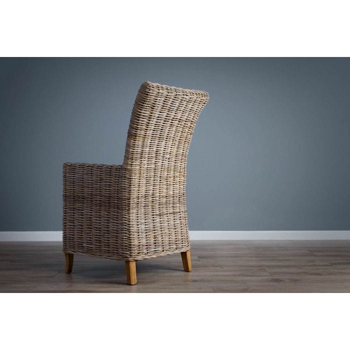 Latifa Natural Wicker Armchair Dining Chair