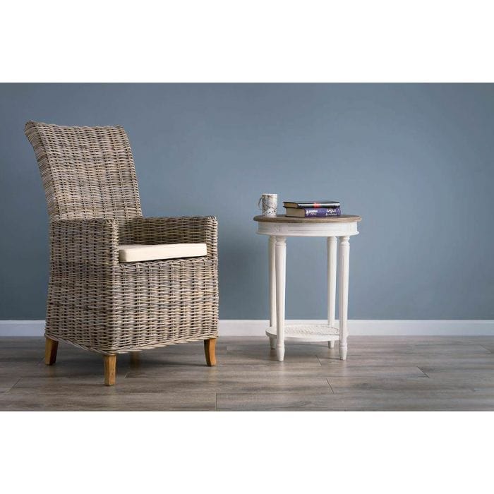 Latifa Natural Wicker Armchair Dining Chair