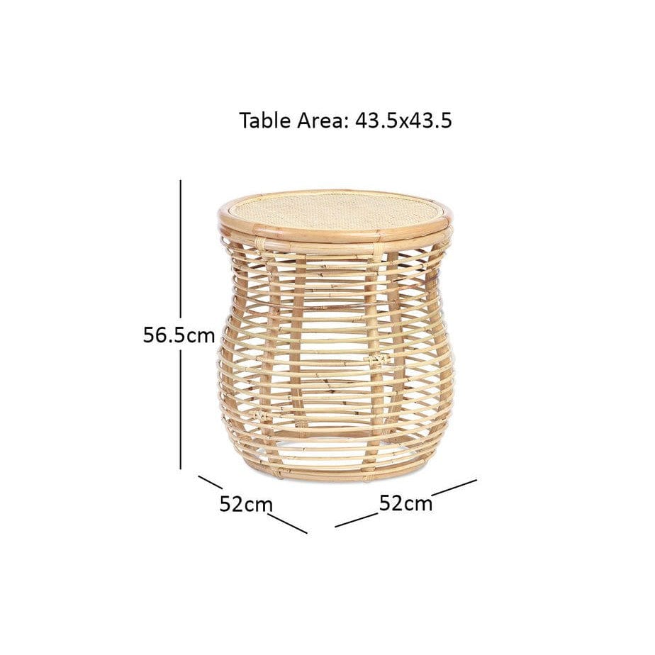 Royal Side Table in Natural or Black