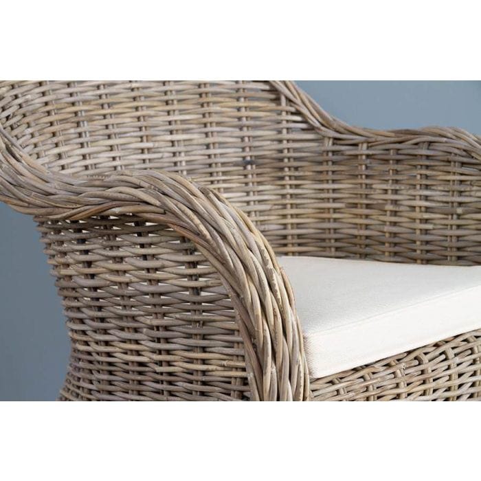 Riviera Natural Wicker Rattan Garden Armchair