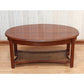 Hemingway Oval Coffee Table with Rattan Base